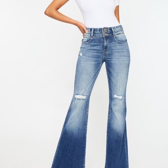 Kancan High Rise Wide Leg Flare jeans main image 0